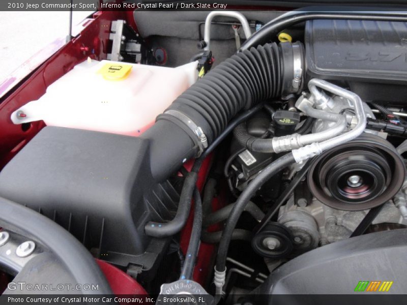 Inferno Red Crystal Pearl / Dark Slate Gray 2010 Jeep Commander Sport