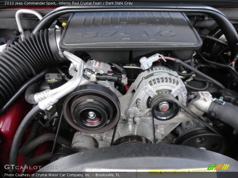 Inferno Red Crystal Pearl / Dark Slate Gray 2010 Jeep Commander Sport