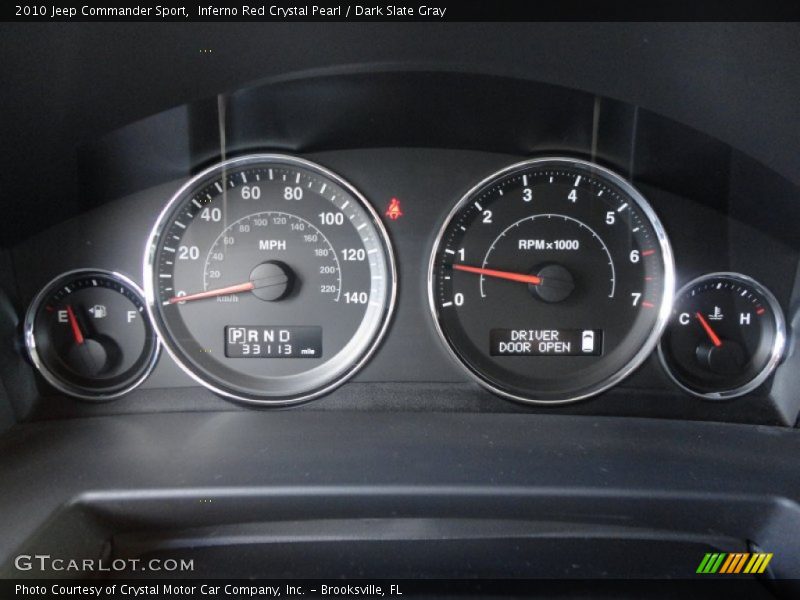 Inferno Red Crystal Pearl / Dark Slate Gray 2010 Jeep Commander Sport
