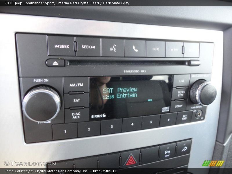 Inferno Red Crystal Pearl / Dark Slate Gray 2010 Jeep Commander Sport