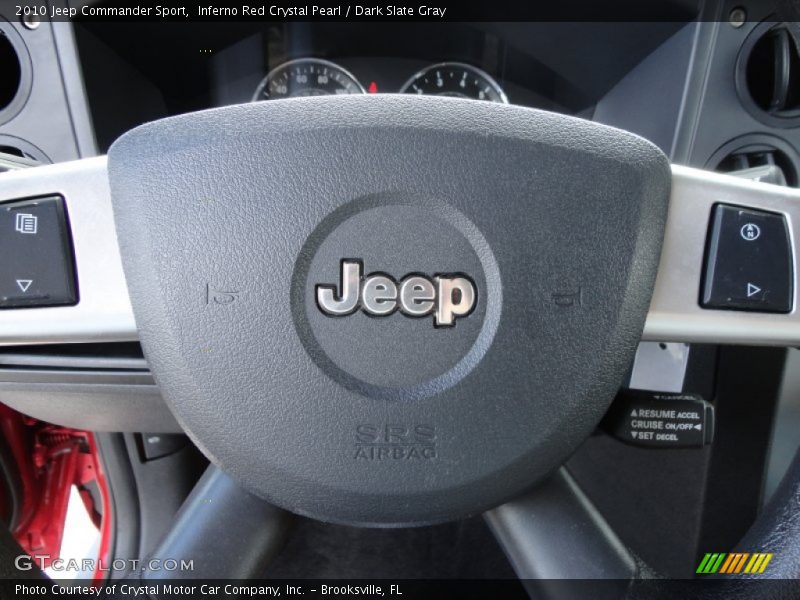 Inferno Red Crystal Pearl / Dark Slate Gray 2010 Jeep Commander Sport