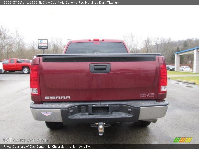 Sonoma Red Metallic / Dark Titanium 2009 GMC Sierra 1500 SL Crew Cab 4x4