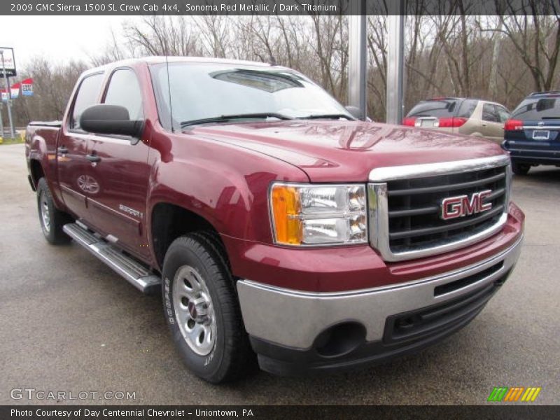 Front 3/4 View of 2009 Sierra 1500 SL Crew Cab 4x4