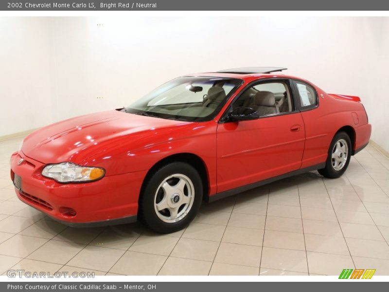Bright Red / Neutral 2002 Chevrolet Monte Carlo LS