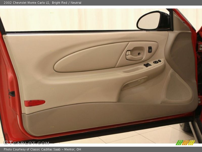 Bright Red / Neutral 2002 Chevrolet Monte Carlo LS