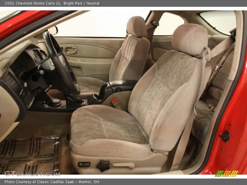 Bright Red / Neutral 2002 Chevrolet Monte Carlo LS