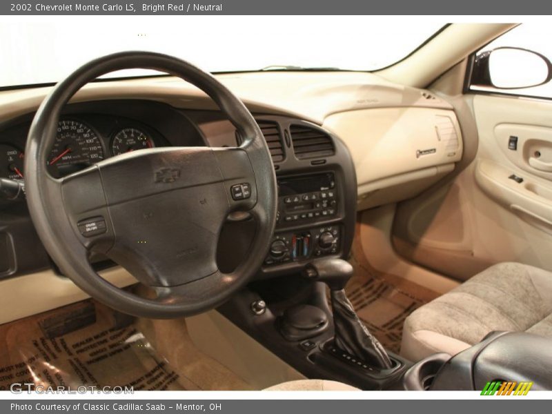 Bright Red / Neutral 2002 Chevrolet Monte Carlo LS