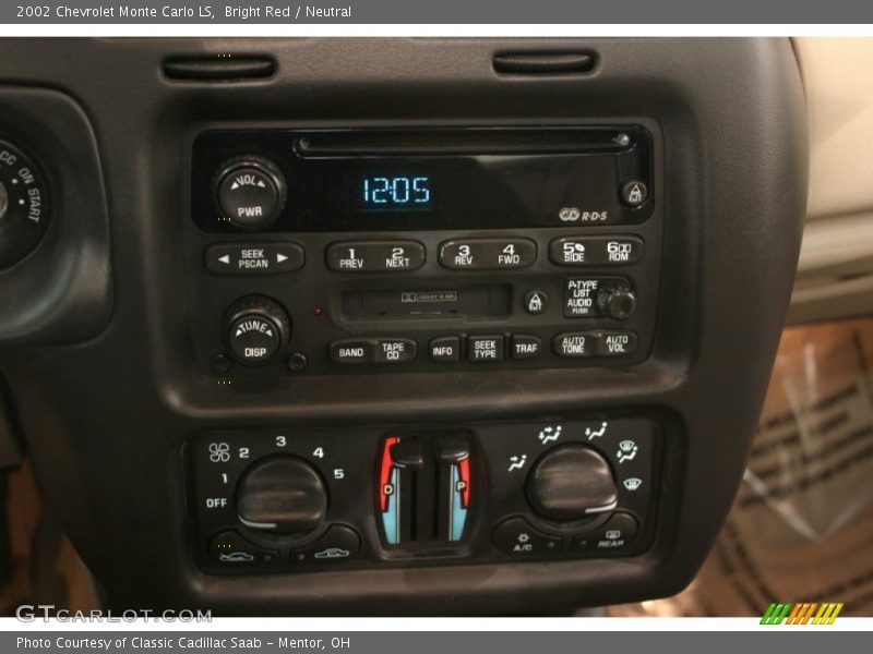 Bright Red / Neutral 2002 Chevrolet Monte Carlo LS