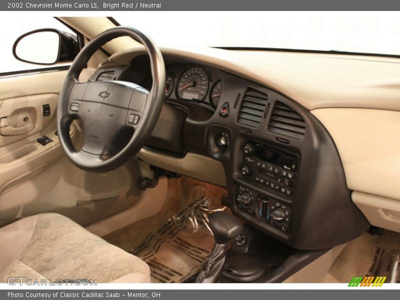 Bright Red / Neutral 2002 Chevrolet Monte Carlo LS