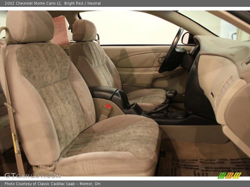 Bright Red / Neutral 2002 Chevrolet Monte Carlo LS