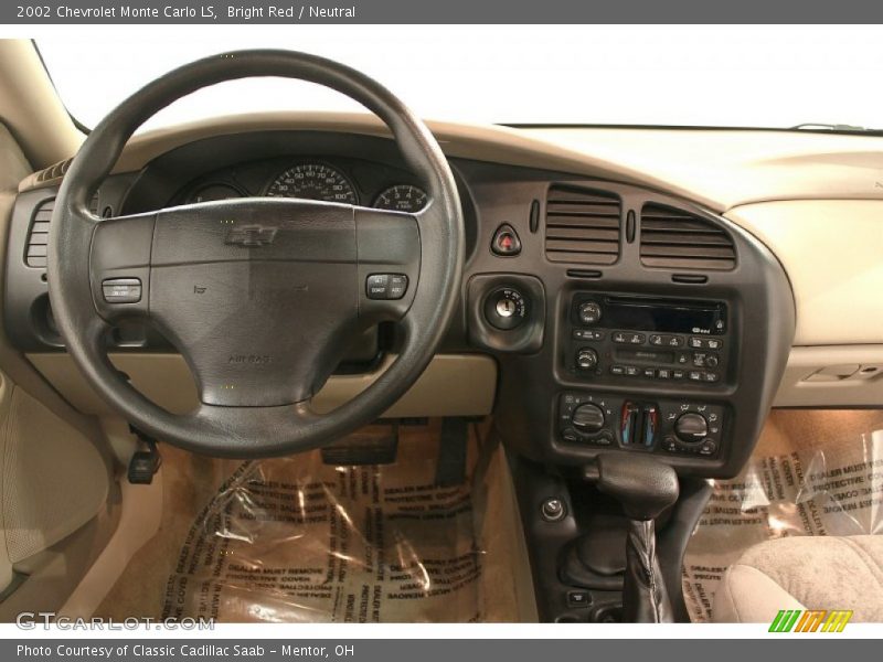 Bright Red / Neutral 2002 Chevrolet Monte Carlo LS