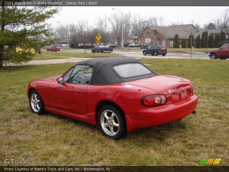 Classic Red / Black 2001 Mazda MX-5 Miata Roadster