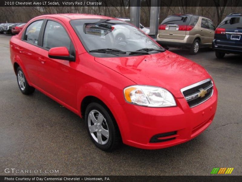 Victory Red / Charcoal 2010 Chevrolet Aveo LT Sedan