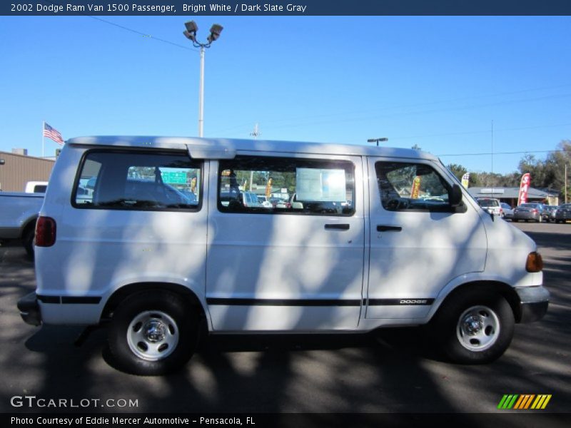 Bright White / Dark Slate Gray 2002 Dodge Ram Van 1500 Passenger