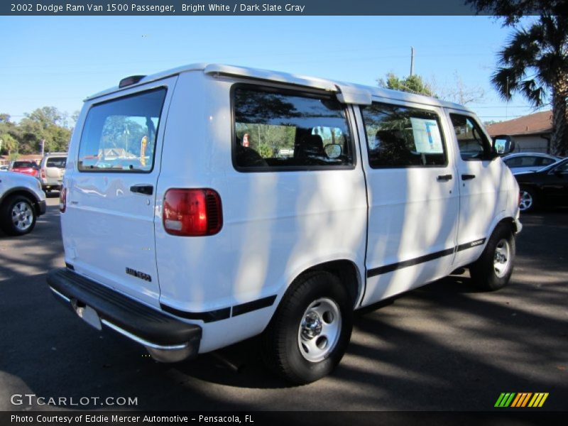 Bright White / Dark Slate Gray 2002 Dodge Ram Van 1500 Passenger