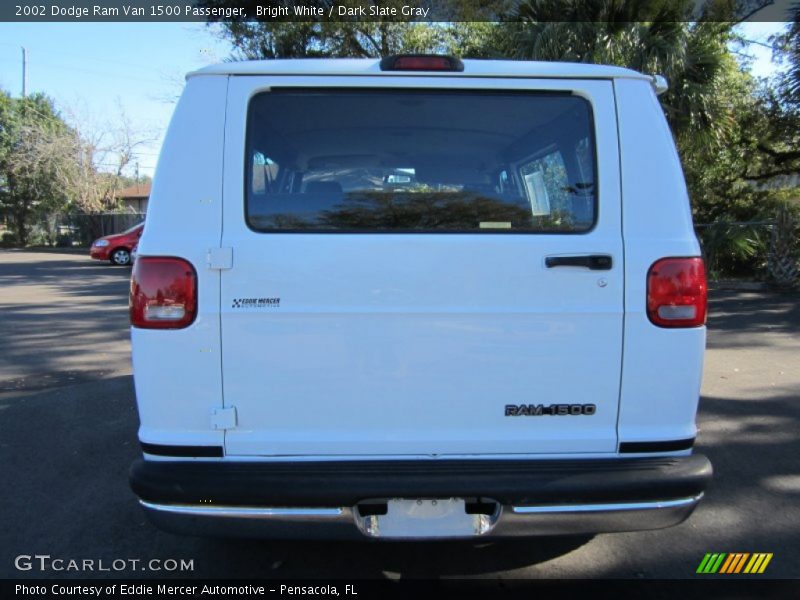 Bright White / Dark Slate Gray 2002 Dodge Ram Van 1500 Passenger