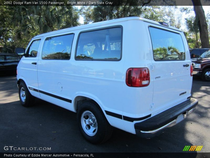 Bright White / Dark Slate Gray 2002 Dodge Ram Van 1500 Passenger