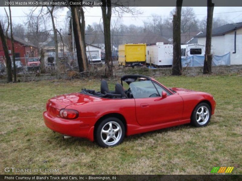 Classic Red / Black 2001 Mazda MX-5 Miata Roadster