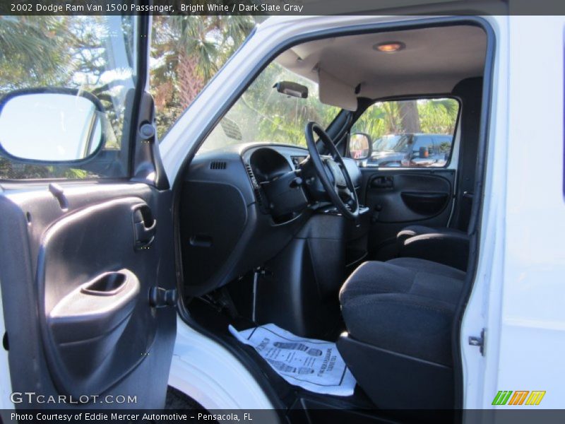 Bright White / Dark Slate Gray 2002 Dodge Ram Van 1500 Passenger
