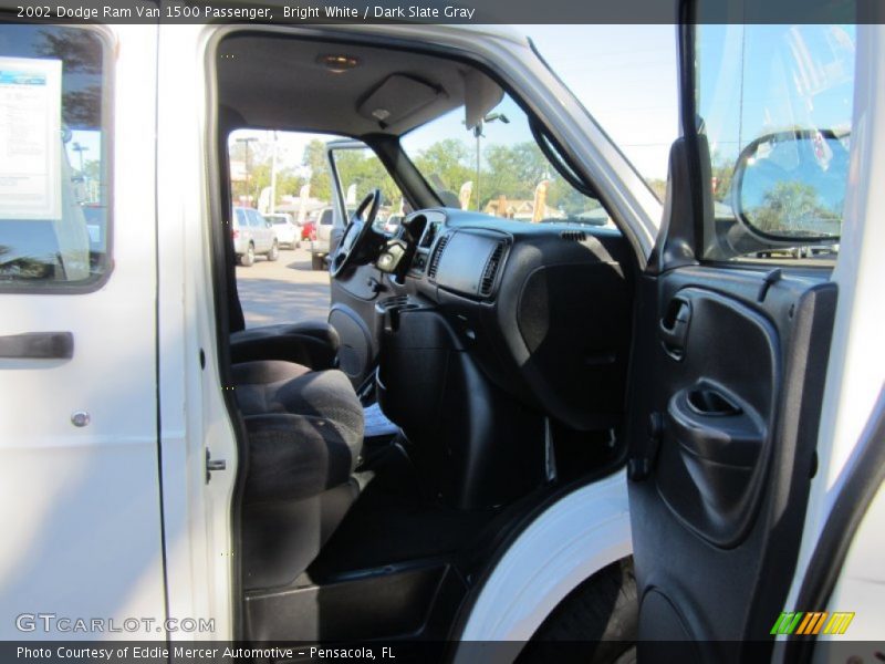 Bright White / Dark Slate Gray 2002 Dodge Ram Van 1500 Passenger