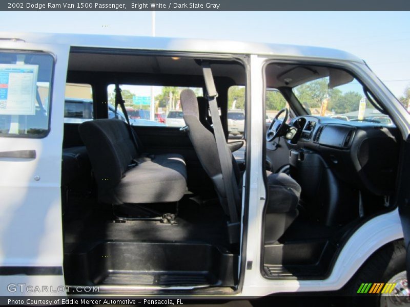 Bright White / Dark Slate Gray 2002 Dodge Ram Van 1500 Passenger