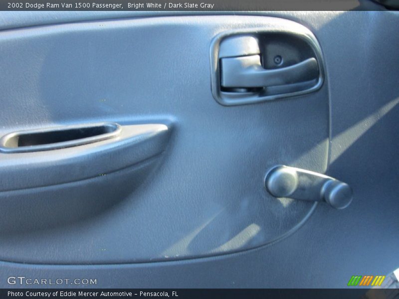 Bright White / Dark Slate Gray 2002 Dodge Ram Van 1500 Passenger