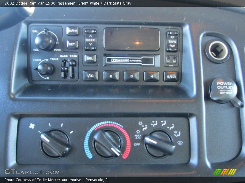 Controls of 2002 Ram Van 1500 Passenger