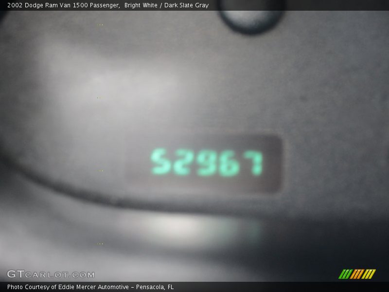Bright White / Dark Slate Gray 2002 Dodge Ram Van 1500 Passenger