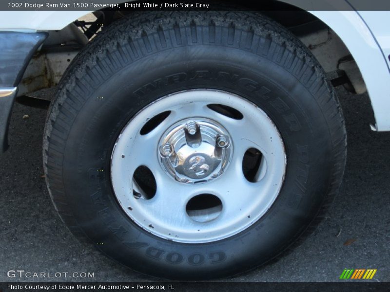 Bright White / Dark Slate Gray 2002 Dodge Ram Van 1500 Passenger