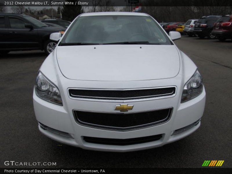 Summit White / Ebony 2012 Chevrolet Malibu LT