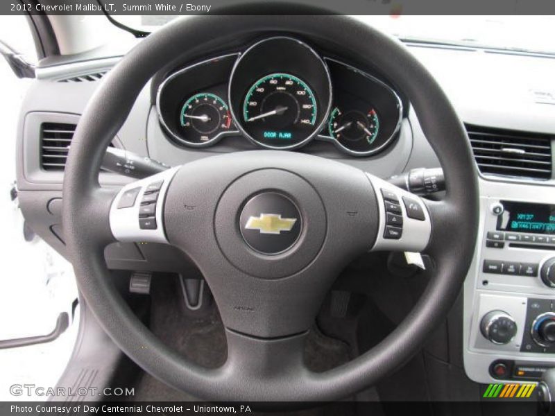 Summit White / Ebony 2012 Chevrolet Malibu LT