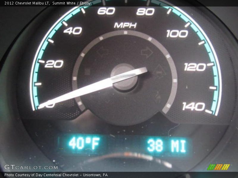 Summit White / Ebony 2012 Chevrolet Malibu LT