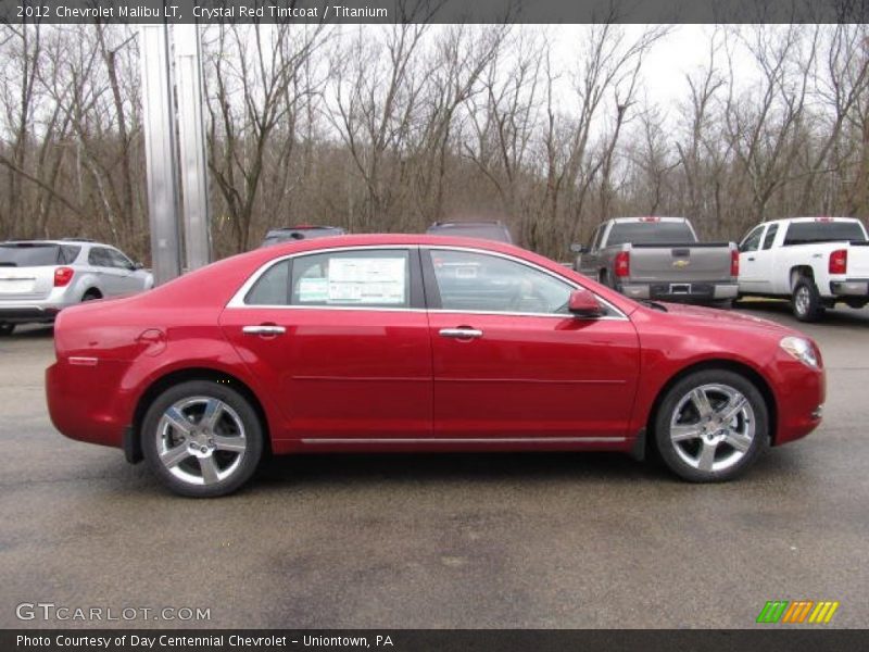 Crystal Red Tintcoat / Titanium 2012 Chevrolet Malibu LT