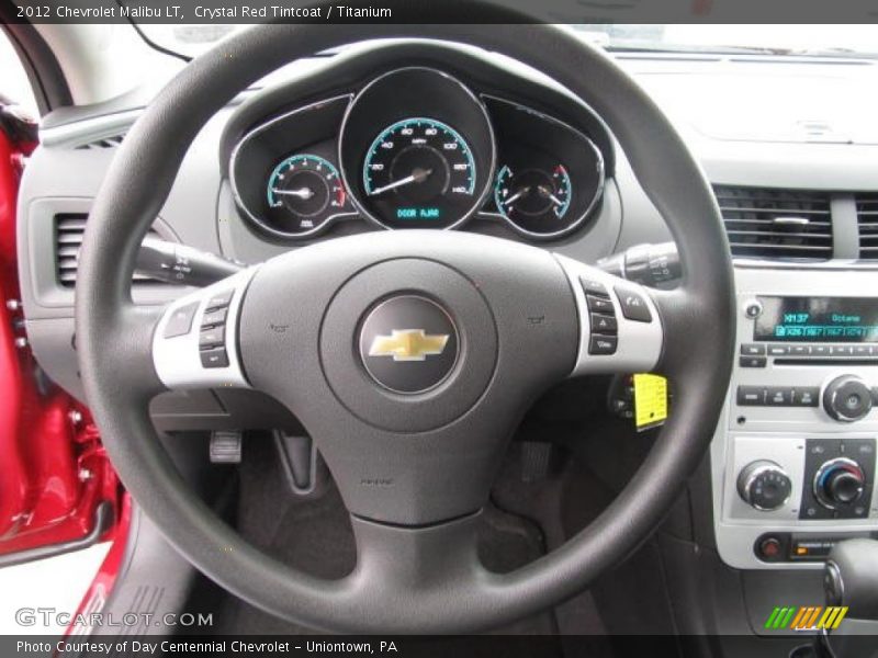 Crystal Red Tintcoat / Titanium 2012 Chevrolet Malibu LT