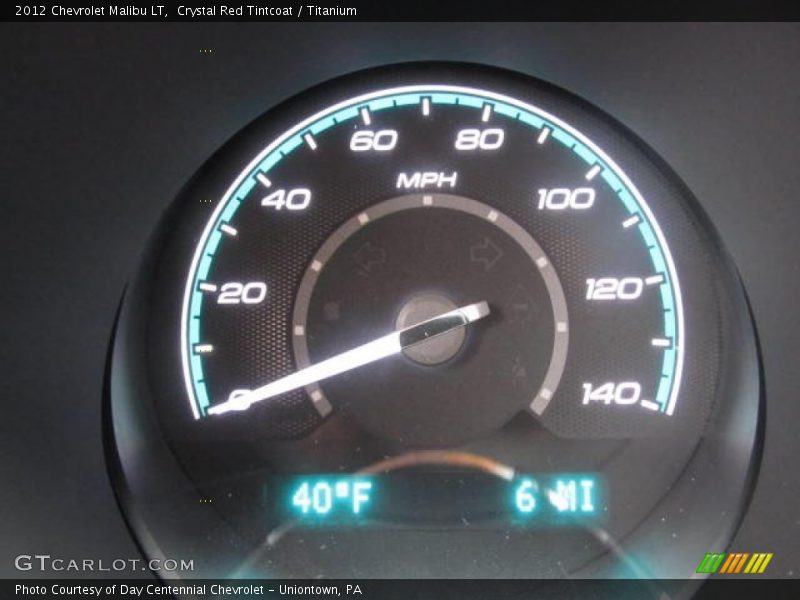 Crystal Red Tintcoat / Titanium 2012 Chevrolet Malibu LT