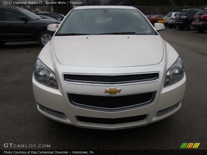 Summit White / Titanium 2012 Chevrolet Malibu LT