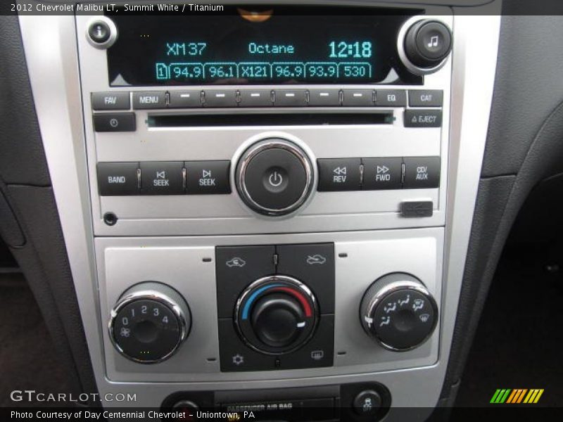 Summit White / Titanium 2012 Chevrolet Malibu LT