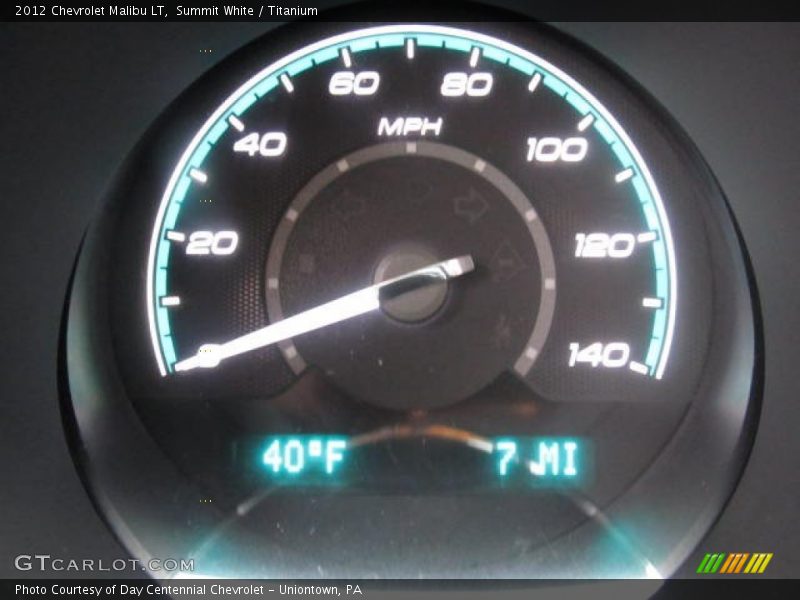 Summit White / Titanium 2012 Chevrolet Malibu LT