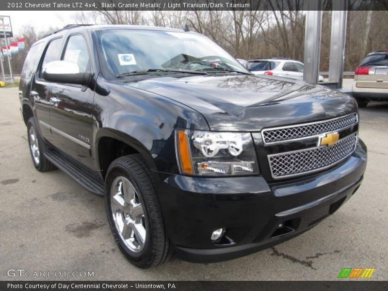 Black Granite Metallic / Light Titanium/Dark Titanium 2012 Chevrolet Tahoe LTZ 4x4