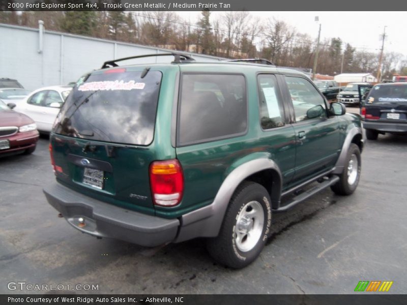 Tropic Green Metallic / Medium Prairie Tan 2000 Ford Explorer Sport 4x4