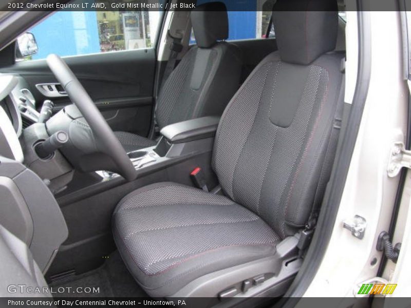 Gold Mist Metallic / Jet Black 2012 Chevrolet Equinox LT AWD