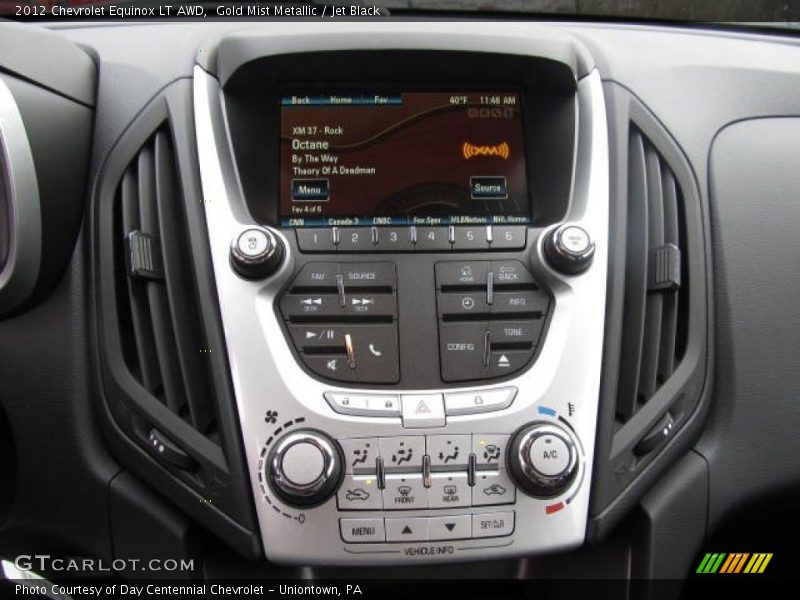 Gold Mist Metallic / Jet Black 2012 Chevrolet Equinox LT AWD