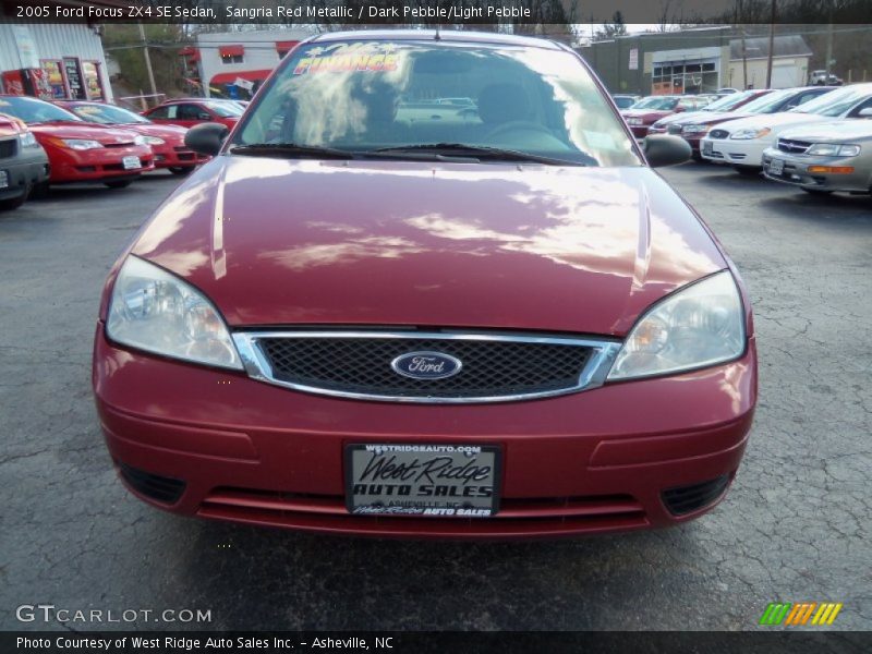 Sangria Red Metallic / Dark Pebble/Light Pebble 2005 Ford Focus ZX4 SE Sedan