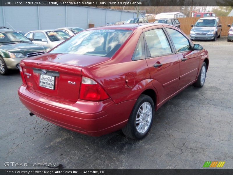Sangria Red Metallic / Dark Pebble/Light Pebble 2005 Ford Focus ZX4 SE Sedan