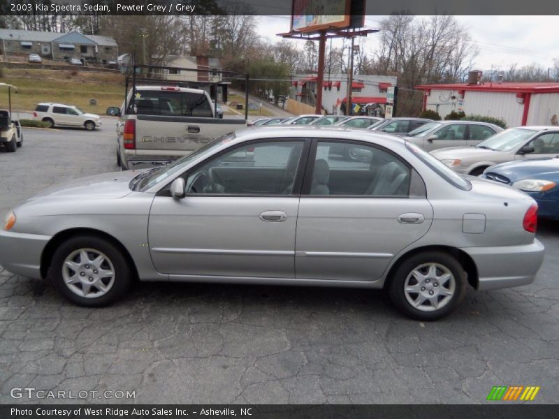 Pewter Grey / Grey 2003 Kia Spectra Sedan
