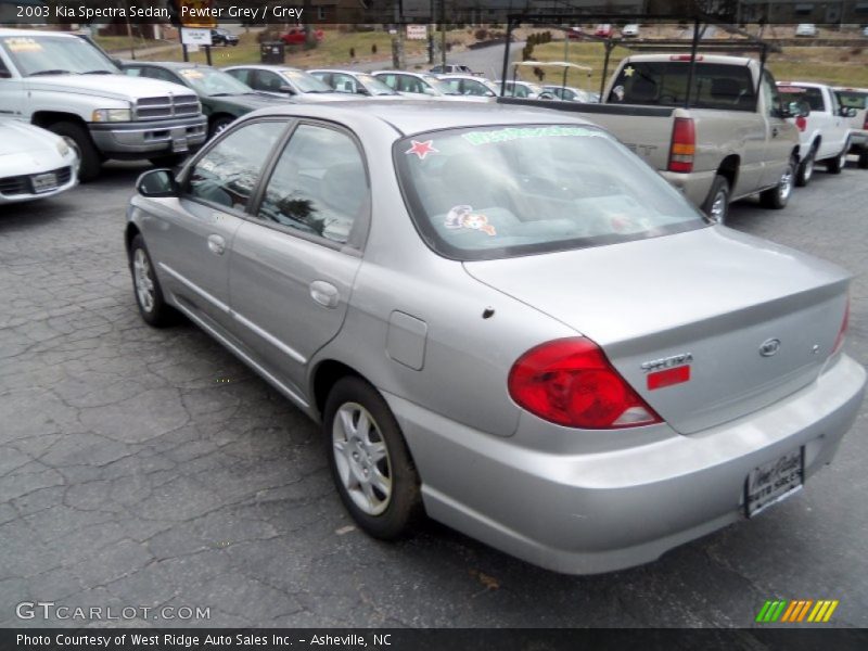 Pewter Grey / Grey 2003 Kia Spectra Sedan