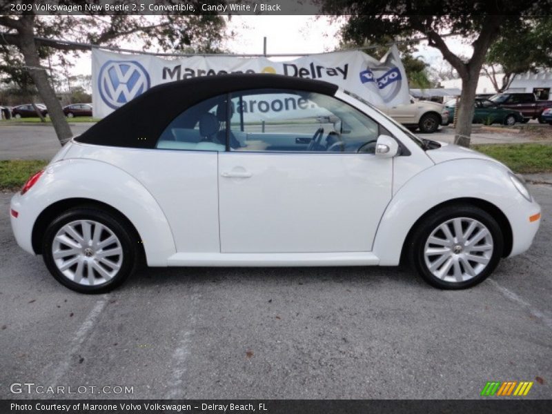 Candy White / Black 2009 Volkswagen New Beetle 2.5 Convertible