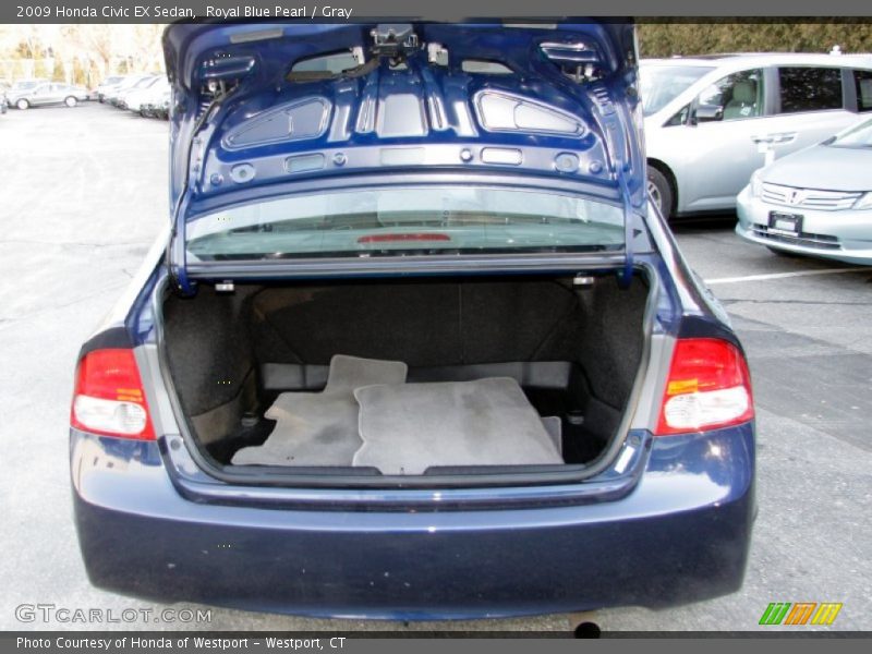 Royal Blue Pearl / Gray 2009 Honda Civic EX Sedan