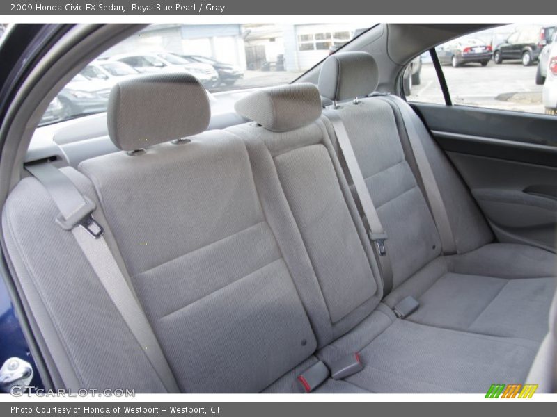 Royal Blue Pearl / Gray 2009 Honda Civic EX Sedan