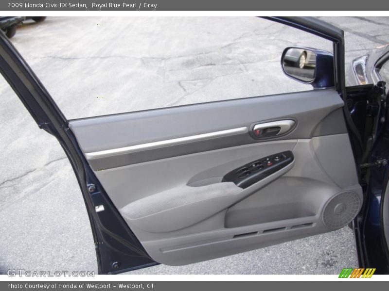 Royal Blue Pearl / Gray 2009 Honda Civic EX Sedan